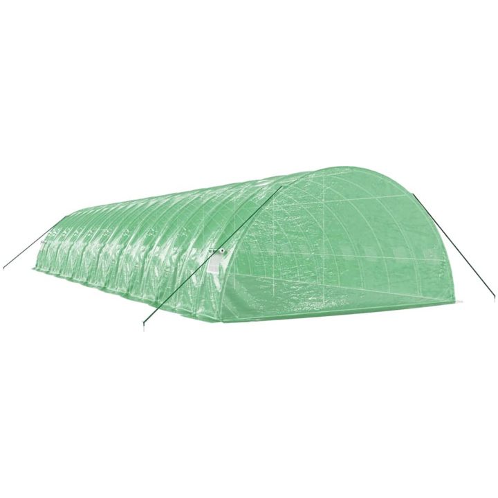 Växthus med stålram grön 108 m² vidaXL 18 x 6 x 2.85 m – bild 6