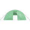 Växthus med stålram grön 110 m² vidaXL 22 x 5 x 2.3 m – miniatyr 4