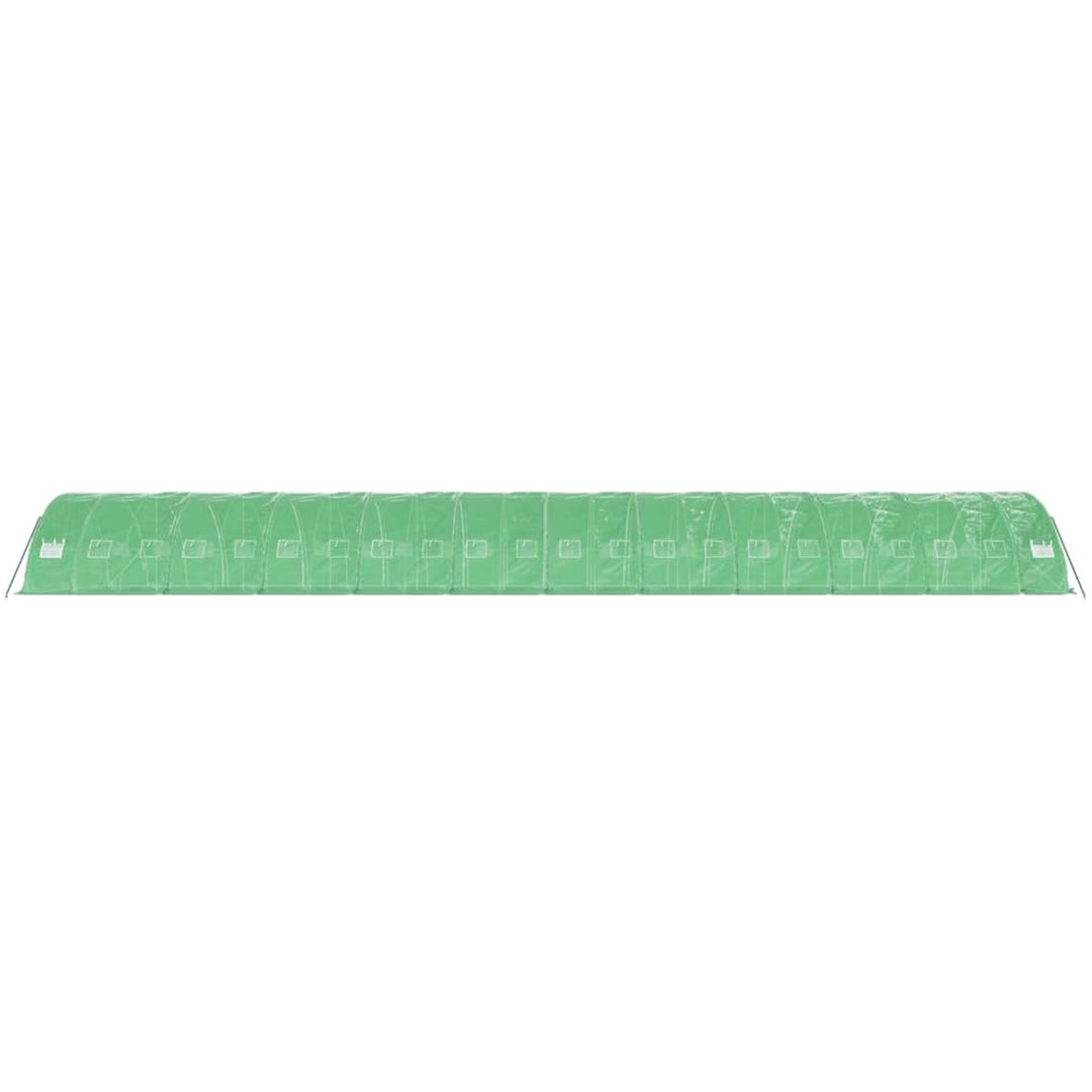 Växthus med stålram grön 110 m² vidaXL 22 x 5 x 2.3 m – bild 5