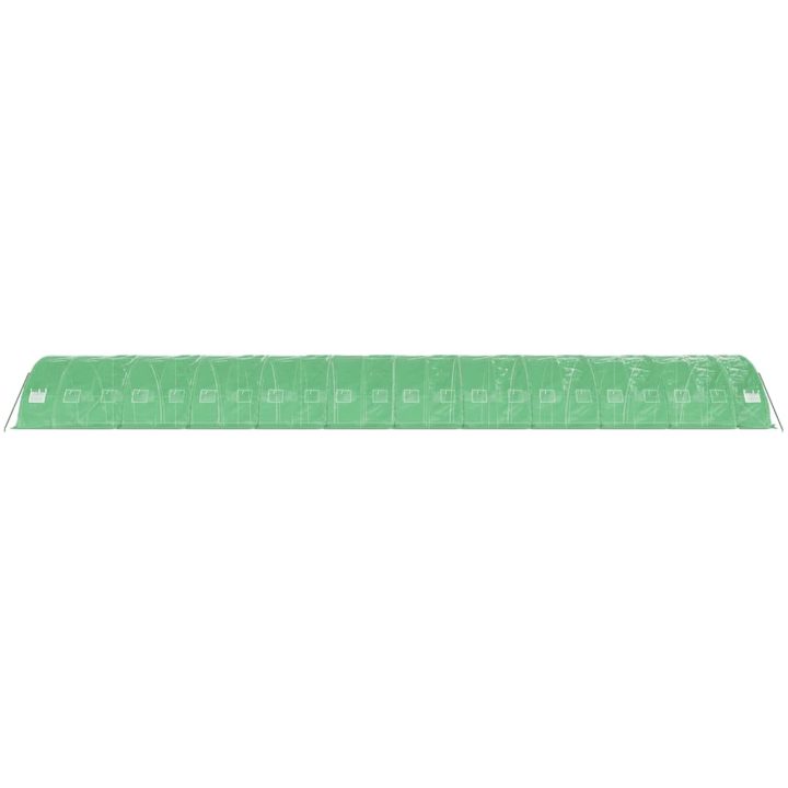 Växthus med stålram grön 110 m² vidaXL 22 x 5 x 2.3 m – bild 5