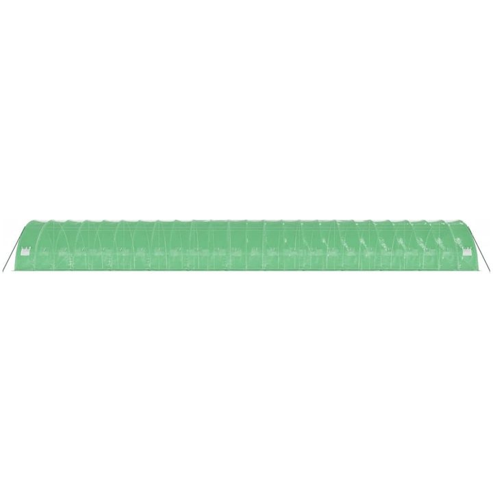 Växthus med stålram grön 144 m² vidaXL 24 x 6 x 2.85 m – bild 5
