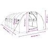 Växthus med stålram grön 18 m² vidaXL 6 x 3 x 2 m – miniatyr 12