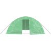 Växthus med stålram grön 20 m² vidaXL 5 x 4 x 2.3 m – miniatyr 4