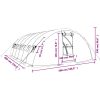 Växthus med stålram grön 30 m² vidaXL 6 x 5 x 2.3 m – miniatyr 12