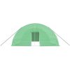 Växthus med stålram grön 36 m² vidaXL 6 x 6 x 2.85 m – miniatyr 4