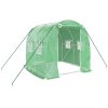 Växthus med stålram grön 4 m² vidaXL 2 x 2 x 2 m – miniatyr 2