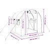 Växthus med stålram grön 4 m² vidaXL 2 x 2 x 2 m – miniatyr 12