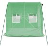 Växthus med stålram grön 4 m² vidaXL 2 x 2 x 2 m – miniatyr 5