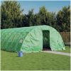 Växthus med stålram grön 40 m² vidaXL 8 x 5 x 2.3 m – miniatyr 1