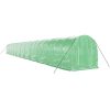 Växthus med stålram grön 44 m² vidaXL 22 x 2 x 2 m – miniatyr 3