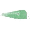 Växthus med stålram grön 44 m² vidaXL 22 x 2 x 2 m – miniatyr 6