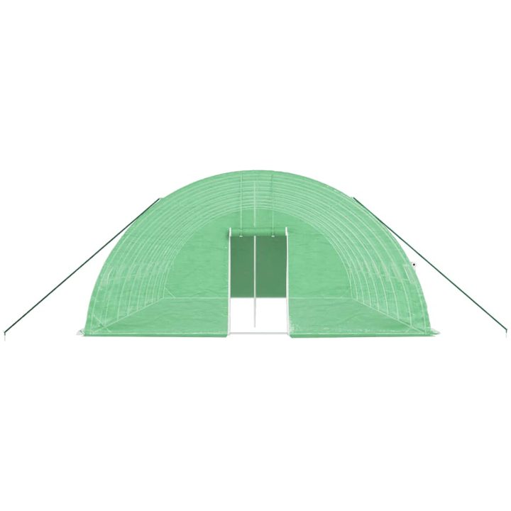 Växthus med stålram grön 48 m² vidaXL 8 x 6 x 2.85 m – bild 4