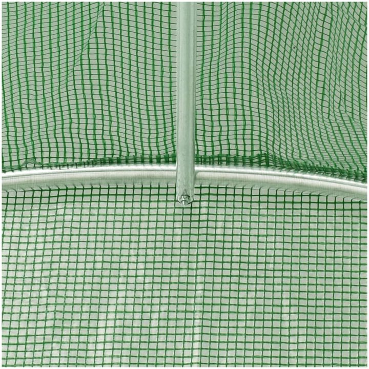 Växthus med stålram grön 48 m² vidaXL 8 x 6 x 2.85 m – bild 9