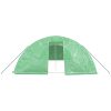 Växthus med stålram grön 50 m² vidaXL 10 x 5 x 2.3 m – miniatyr 4