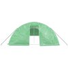 Växthus med stålram grön 70 m² vidaXL 14 x 5 x 2.3 m – miniatyr 4