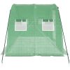 Växthus med stålram grön 8 m² vidaXL 4 x 2 x 2 m – miniatyr 5