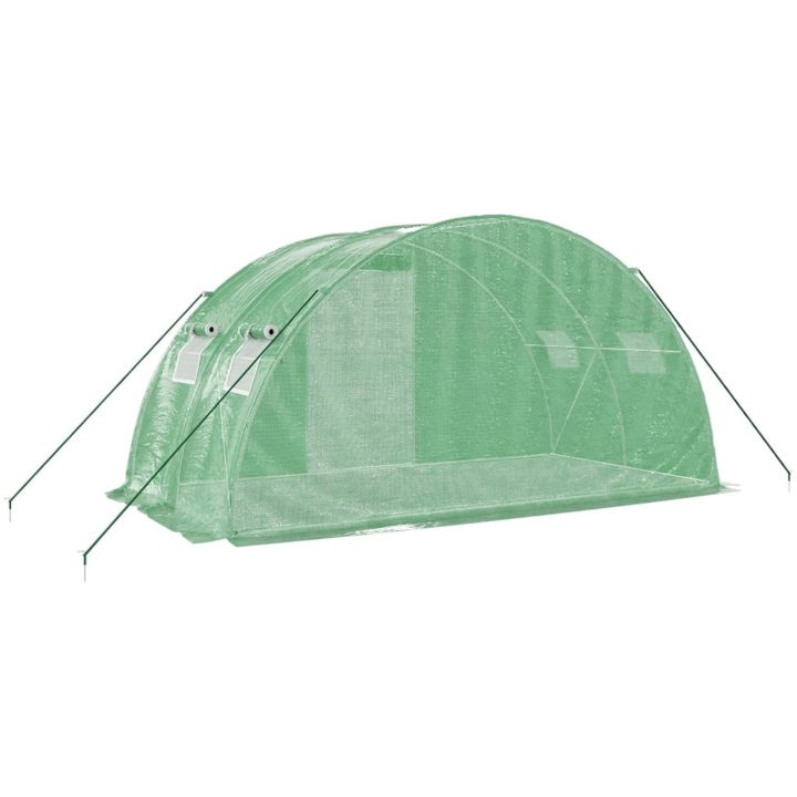 Växthus med stålram grön 8 m² vidaXL 4 x 2 x 2 m – bild 6