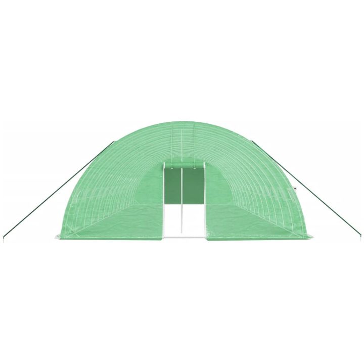 Växthus med stålram grön 84 m² vidaXL 14 x 6 x 2.85 m – bild 4