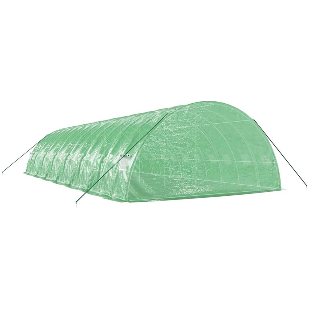 Växthus med stålram grön 84 m² vidaXL 14 x 6 x 2.85 m – bild 6