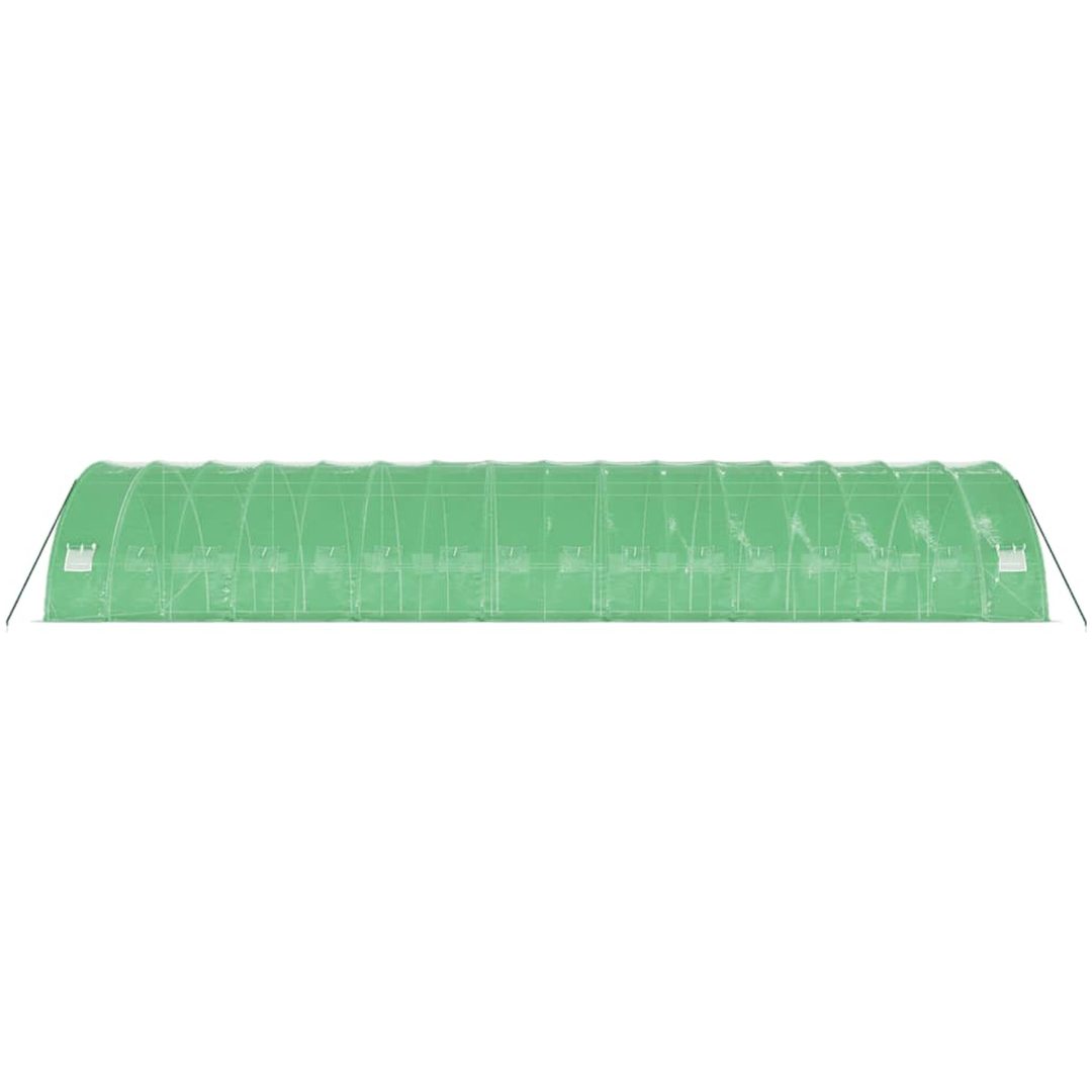 Växthus med stålram grön 96 m² vidaXL 16 x 6 x 2.85 m – bild 5