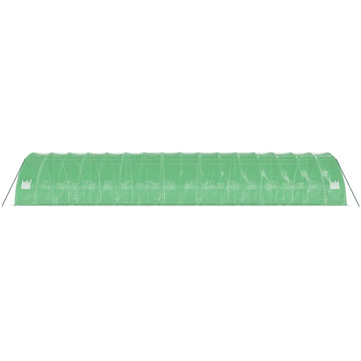 Växthus med stålram grön 96 m² vidaXL 16 x 6 x 2.85 m – bild 5