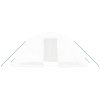 Växthus med stålram vit 10 m² vidaXL 5 x 2 x 2.3 m – miniatyr 4