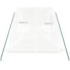 Växthus med stålram vit 10 m² vidaXL 5 x 2 x 2.3 m – miniatyr 5