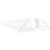Växthus med stålram vit 100 m² vidaXL 20 x 5 x 2.3 m – miniatyr 2