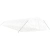 Växthus med stålram vit 100 m² vidaXL 20 x 5 x 2.3 m – miniatyr 3
