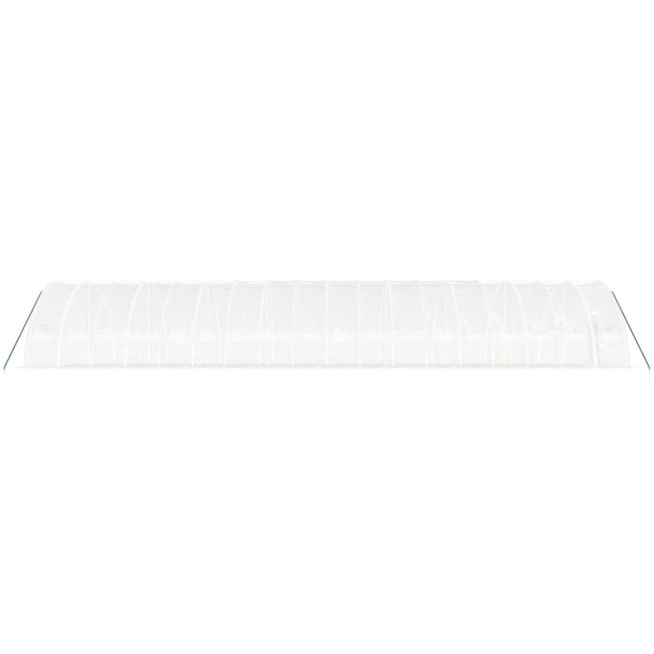 Växthus med stålram vit 108 m² vidaXL 18 x 6 x 2.85 m – bild 5