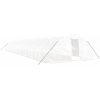 Växthus med stålram vit 110 m² vidaXL 22 x 5 x 2.3 m – miniatyr 2