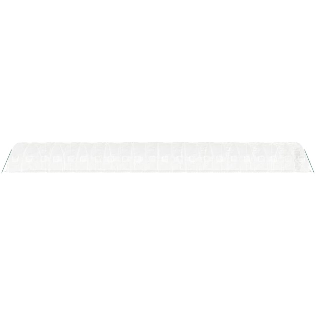 Växthus med stålram vit 110 m² vidaXL 22 x 5 x 2.3 m – bild 5