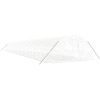 Växthus med stålram vit 120 m² vidaXL 24 x 5 x 2.3 m – miniatyr 3