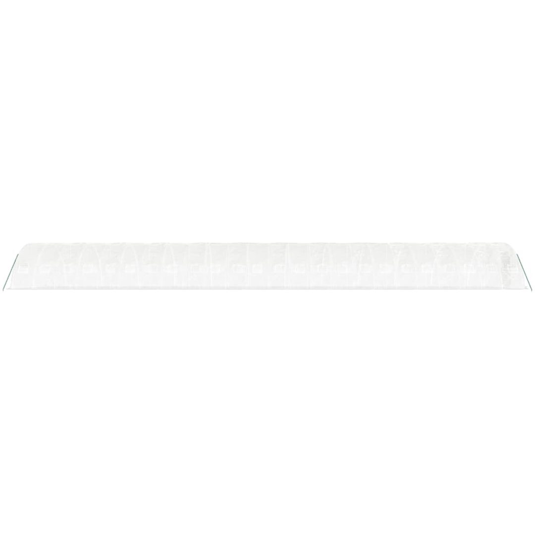Växthus med stålram vit 120 m² vidaXL 24 x 5 x 2.3 m – bild 5