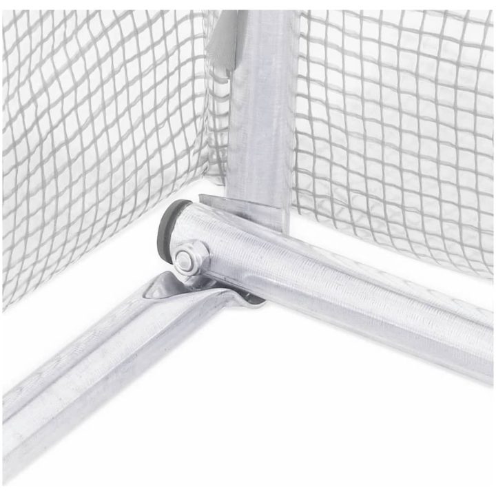 Växthus med stålram vit 120 m² vidaXL 24 x 5 x 2.3 m – bild 8