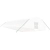 Växthus med stålram vit 132 m² vidaXL 22 x 6 x 2.85 m – miniatyr 2