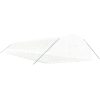 Växthus med stålram vit 144 m² vidaXL 24 x 6 x 2.85 m – miniatyr 3
