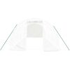 Växthus med stålram vit 18 m² vidaXL 6 x 3 x 2 m – miniatyr 4
