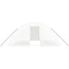 Växthus med stålram vit 20 m² vidaXL 5 x 4 x 2.3 m – miniatyr 4
