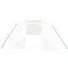 Växthus med stålram vit 24 m² vidaXL 8 x 3 x 2 m – miniatyr 4