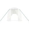 Växthus med stålram vit 28 m² vidaXL 14 x 2 x 2 m – miniatyr 4
