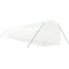 Växthus med stålram vit 28 m² vidaXL 14 x 2 x 2 m – miniatyr 6