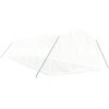 Växthus med stålram vit 30 m² vidaXL 10 x 3 x 2 m – miniatyr 3
