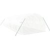 Växthus med stålram vit 30 m² vidaXL 10 x 3 x 2 m – miniatyr 6