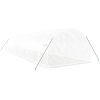 Växthus med stålram vit 36 m² vidaXL 12 x 3 x 2 m – miniatyr 6