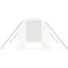 Växthus med stålram vit 4 m² vidaXL 2 x 2 x 2 m – miniatyr 4