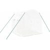 Växthus med stålram vit 4 m² vidaXL 2 x 2 x 2 m – miniatyr 6