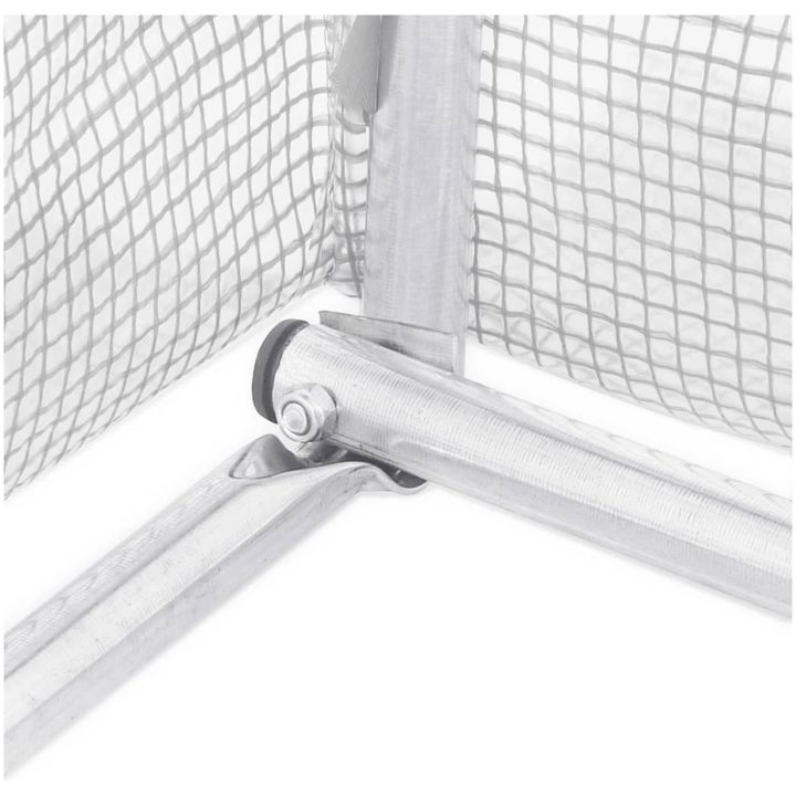Växthus med stålram vit 4 m² vidaXL 2 x 2 x 2 m – bild 8
