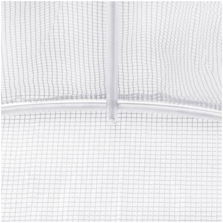 Växthus med stålram vit 4 m² vidaXL 2 x 2 x 2 m – bild 9