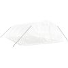 Växthus med stålram vit 40 m² vidaXL 8 x 5 x 2.3 m – miniatyr 3